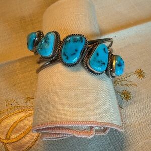 Turquoise Silver Cuff Bracelet